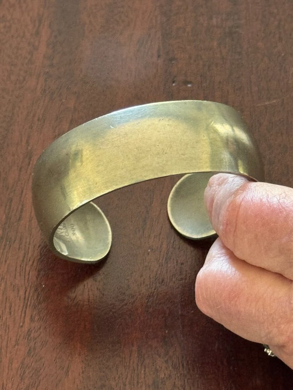 Vintage Kirk Pewter Bracelet Cuff